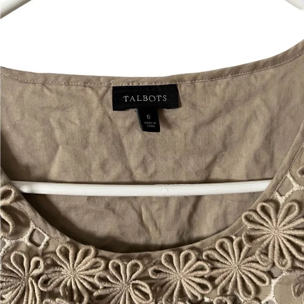 Talbots Eyelit Tank Top - Picture 9 of 9
